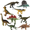DUŻY ZESTAW FIGURKI DINOZAURY PACZKA 9 SZT GUMOWE